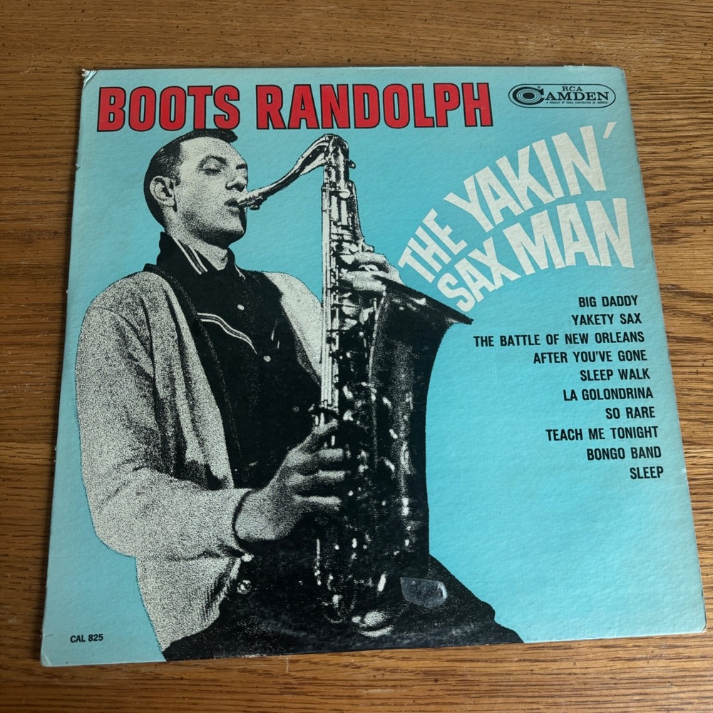 Boots Randolph Yakety Sax Vinyl LP Monument SLP‎ 18002 RCA Camden Sleeve CAL 825
